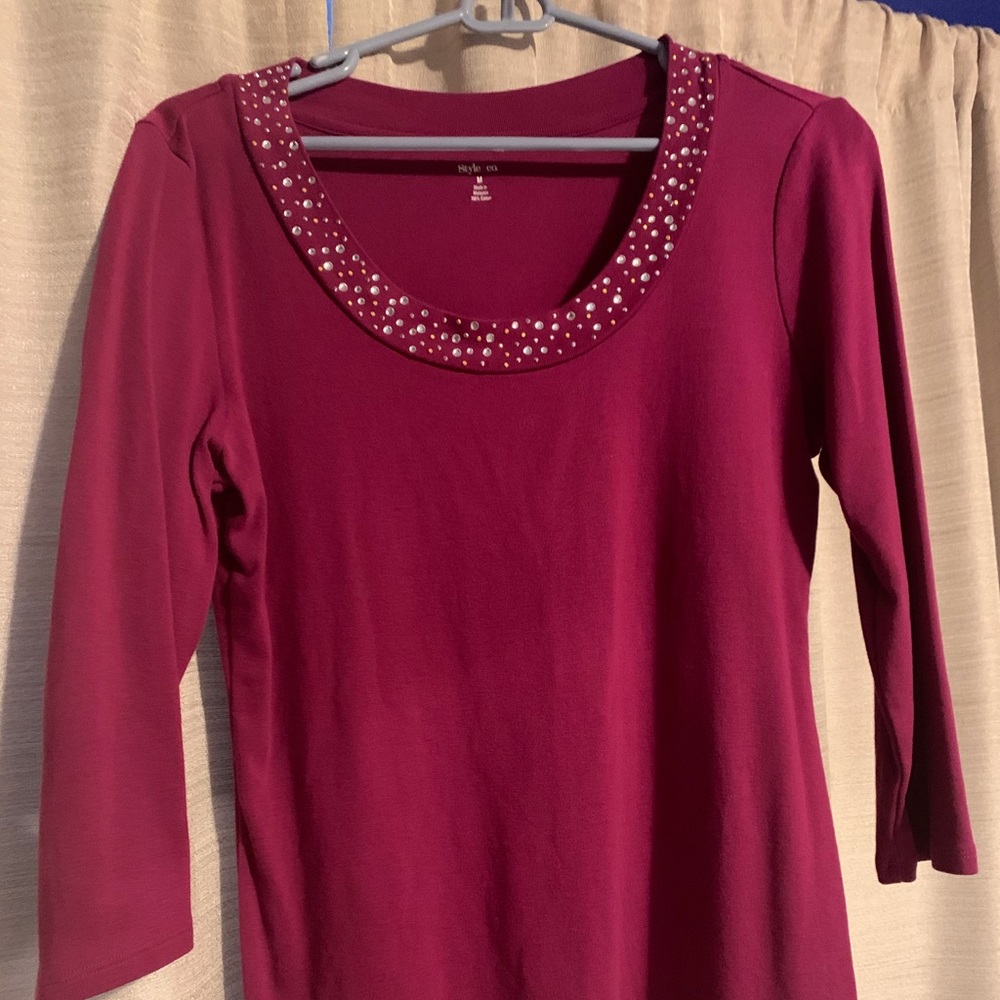 Woman’s top with rhinestones